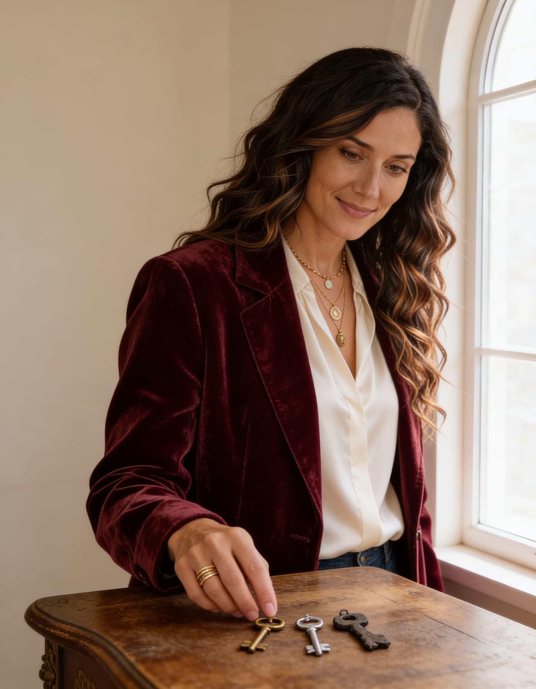 Ren examining three keys — three patterns, choosing the truer one